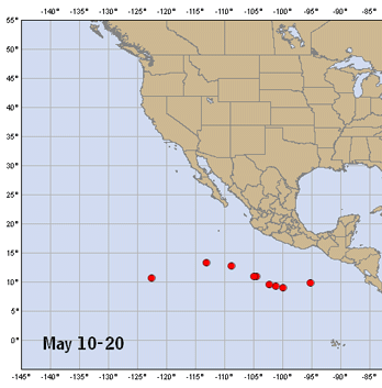 Figure 1: Tropical Storm Formation by Date - Source: NOAA