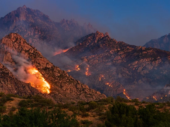 desert wildfire